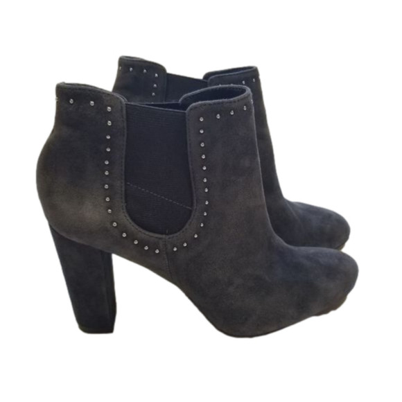 𝅺lauren Ralph Lauren Vivienne Ankle Boots Size 9.5 Heeled Shoes - Picture 1 of 7